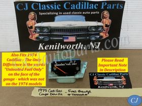 OEM 1974 1975 1976 Cadillac Deville Eldorado Fleetwood Calais 1974 1975 1976 1977 1978 Eldorado GAS FUEL GAUGE *TESTED* #6432030